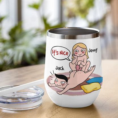 I Just Want To Touch Your Dick All The Time - Personalized Funny Couple Mug - Gift For Couple