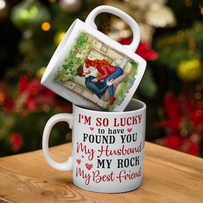 I'm So Lucky To have Found You-Personalized Coffee Mug- Gift For Husband/Gift For Wife- Couple Mug