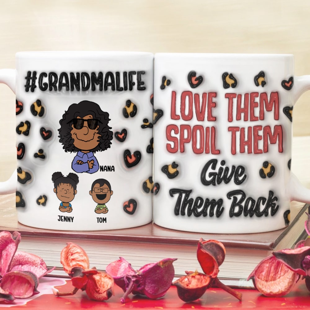 Personalized Gifts For Grandma Coffee Mug 03katn170225hh Grandma Life: Love Them Spoil Them