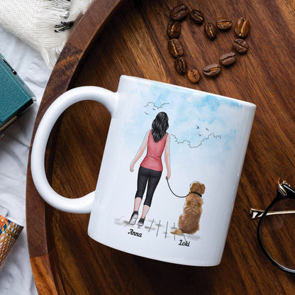 The Only Thing To Get Me To Work Out, Personalized Mug, Gifts For Dog Lovers