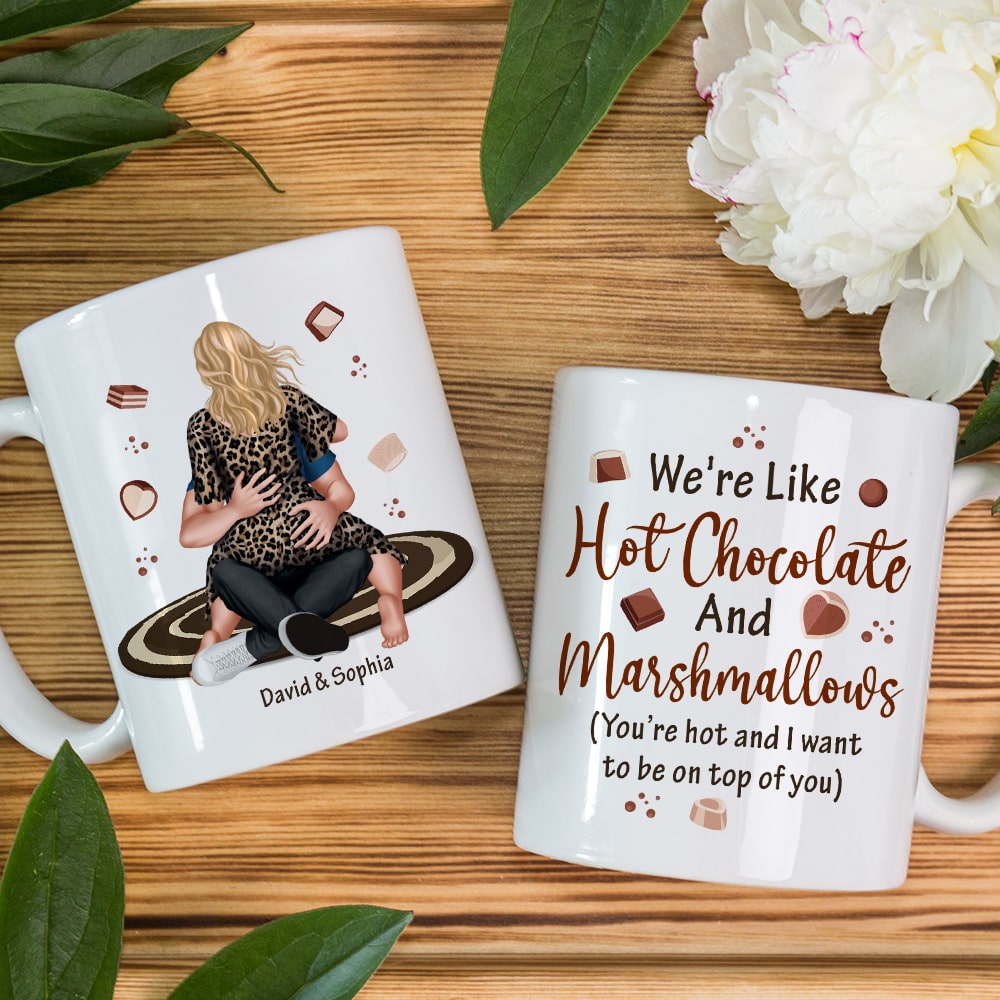 Personalized Gifts For Couple Coffee Mug We're Like Hot Chocolate