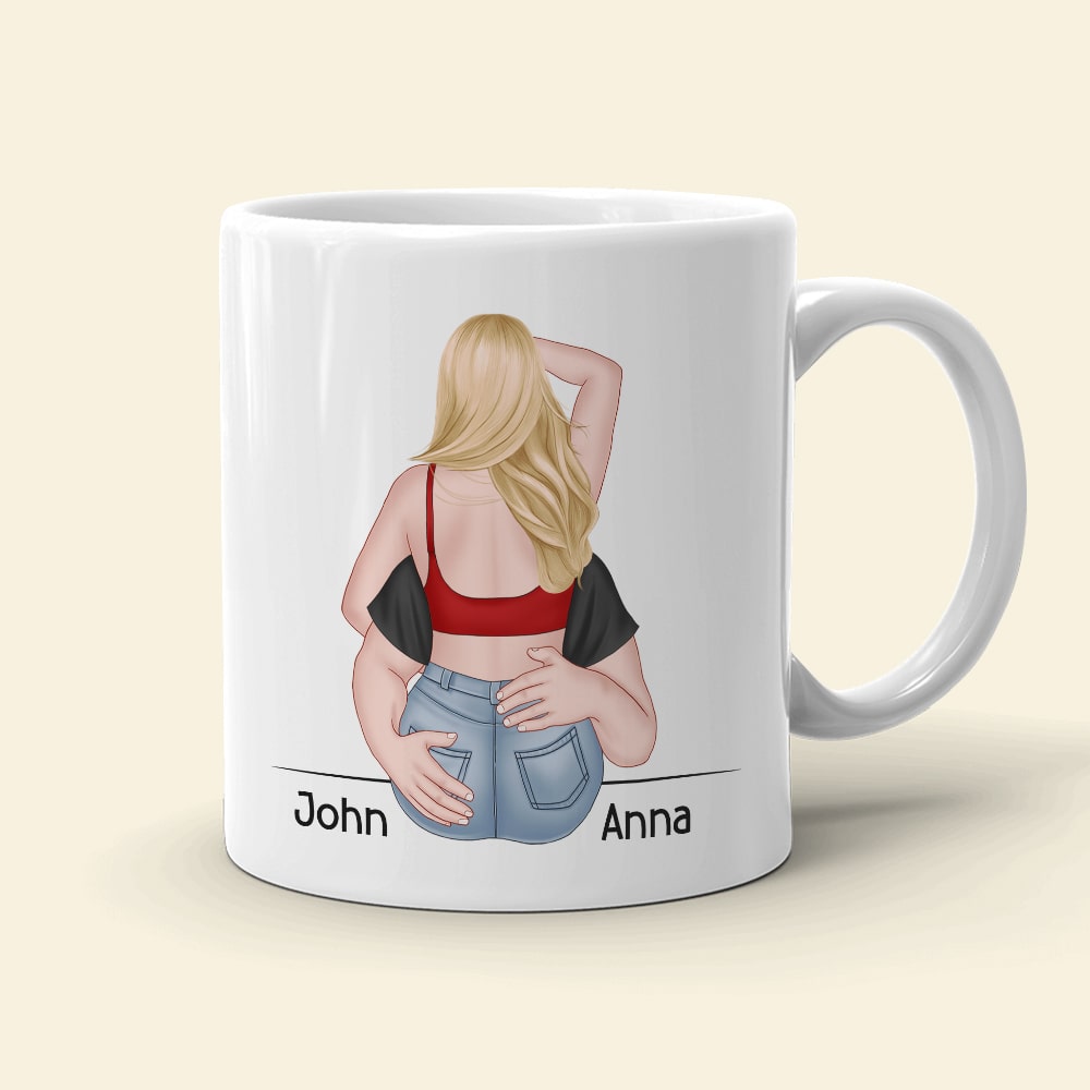 All Because Two People Swipped Right, Personalized Mug, Gift For Couple