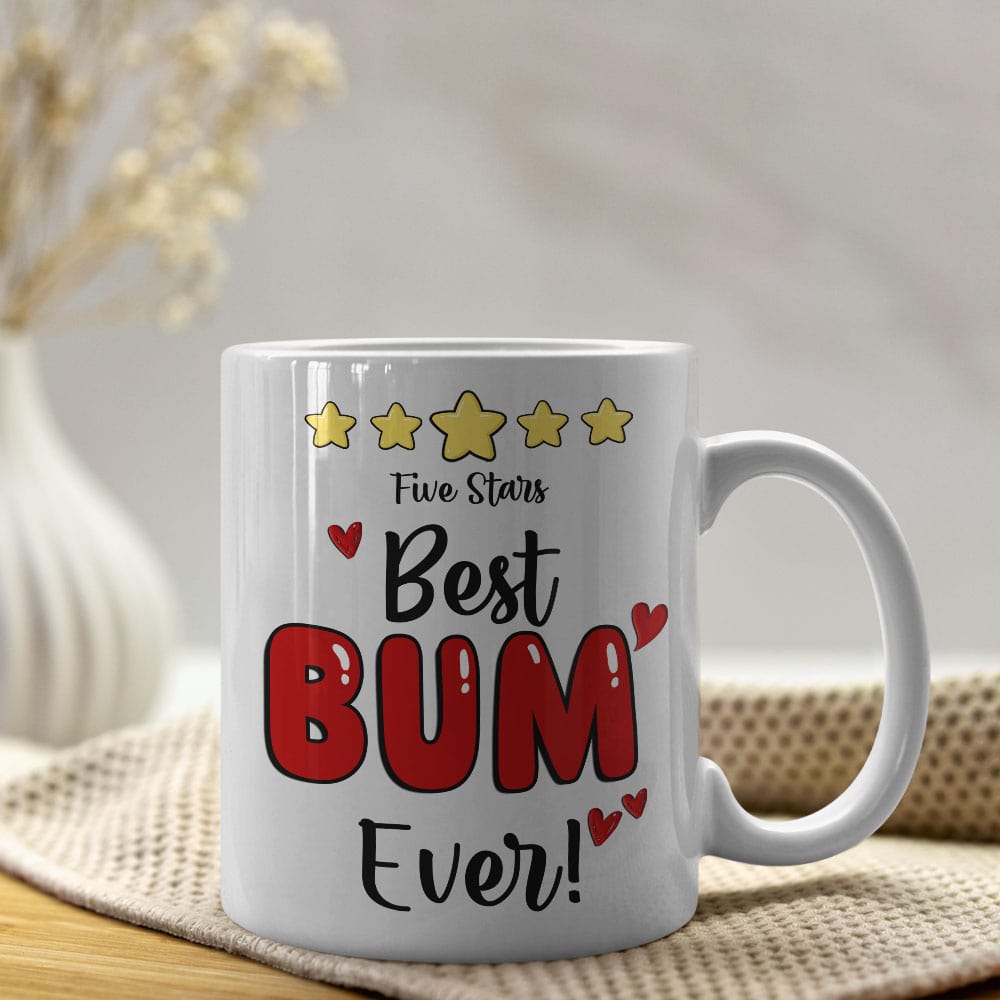 Best Bum Ever, Personalized Couple Mug, Gift For Couple, Valentine Gift, 131223
