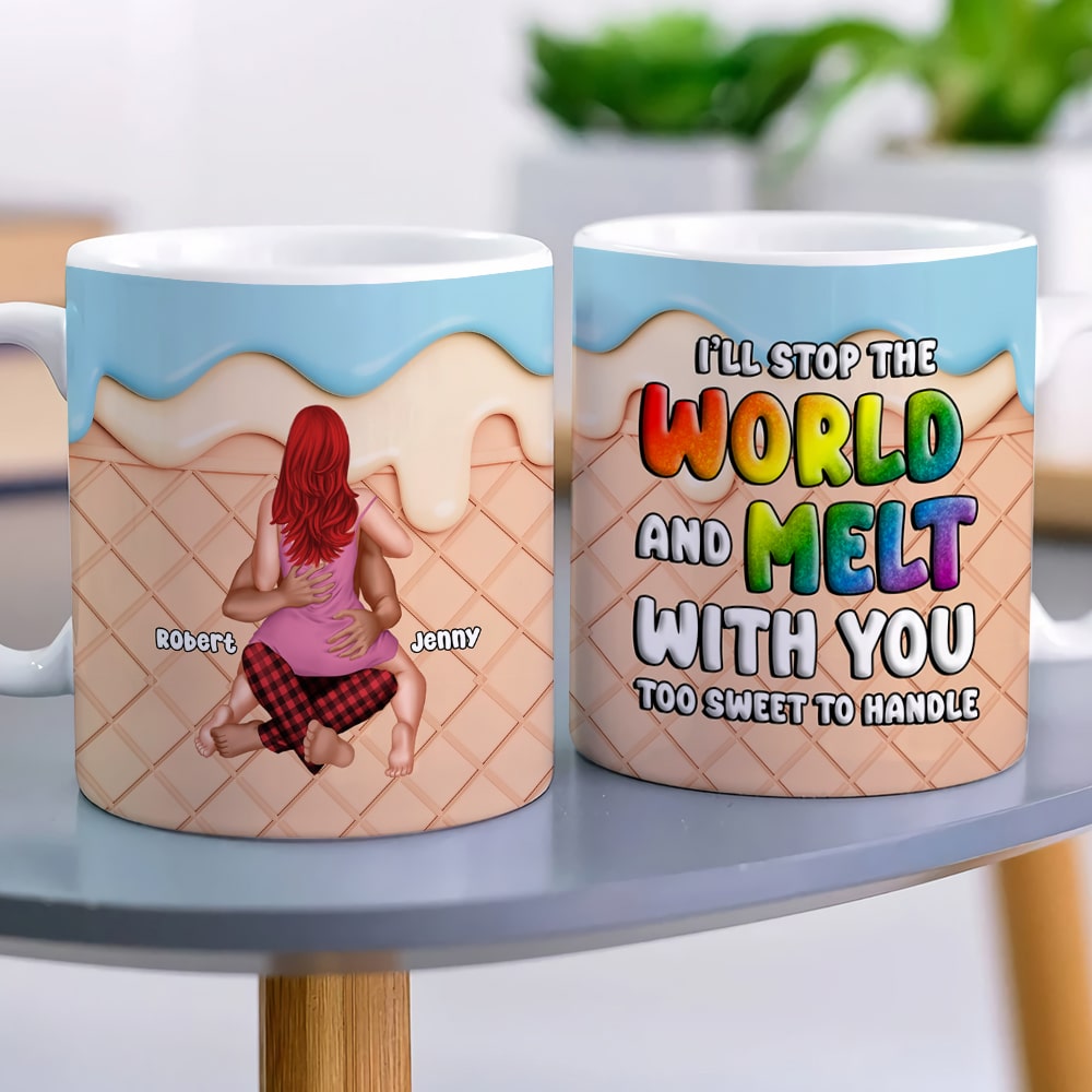 The Couple, I'll Stop the World and Melt with You, Personalized Mug, Christmas Gifts For Couple
