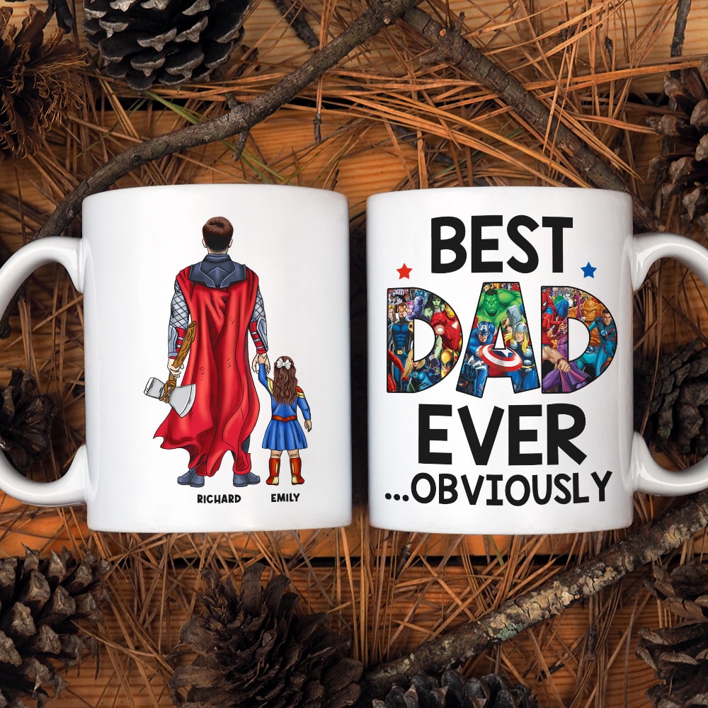 Best Dad Ever-Personalized Coffee Mug-Gift For Family-01qhqn161123tm