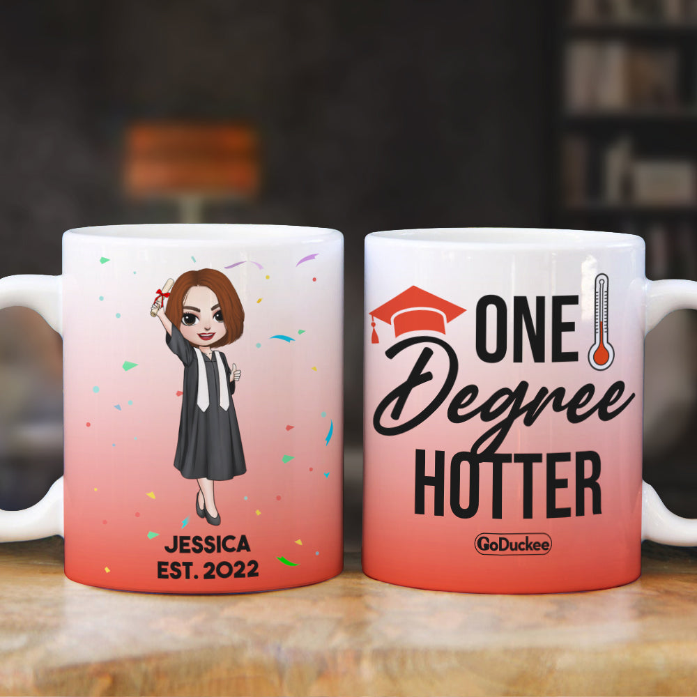 Personalized Graduation White Mug - One Degree Hotter