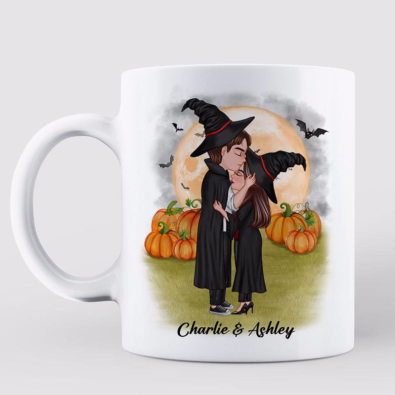 Doll Couple Kissing When We're Together Every Night Is Halloween Personalized Mug