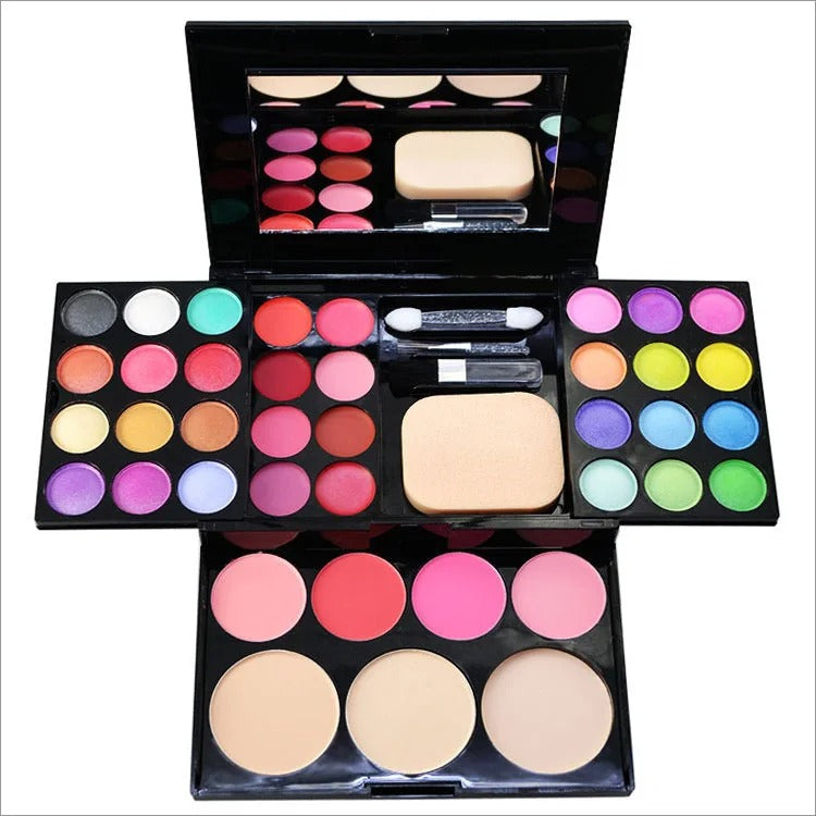 Makeup Box - 24 Eyeshadow, 8 Lipstick, 4 Blush, 3 Powder