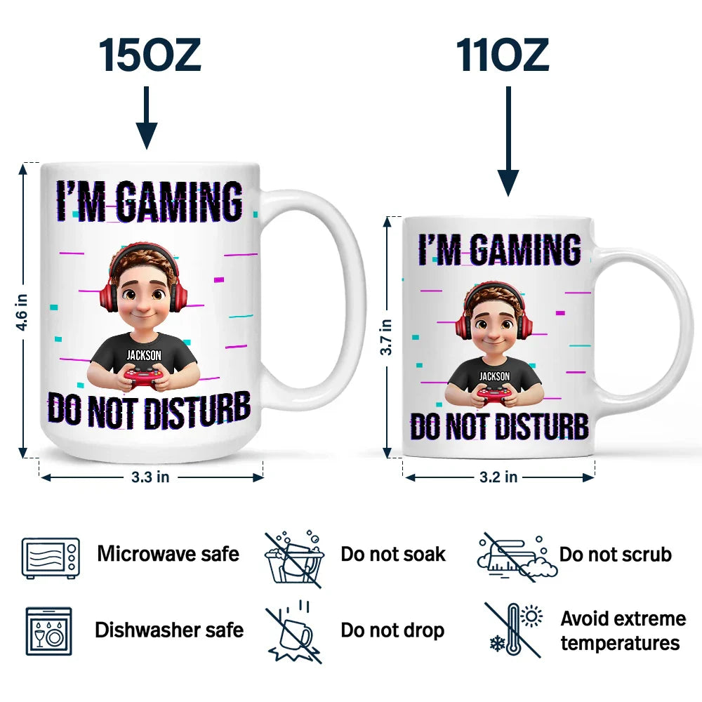 3D Effect Gamer I Am Gaming - Personalized Mug