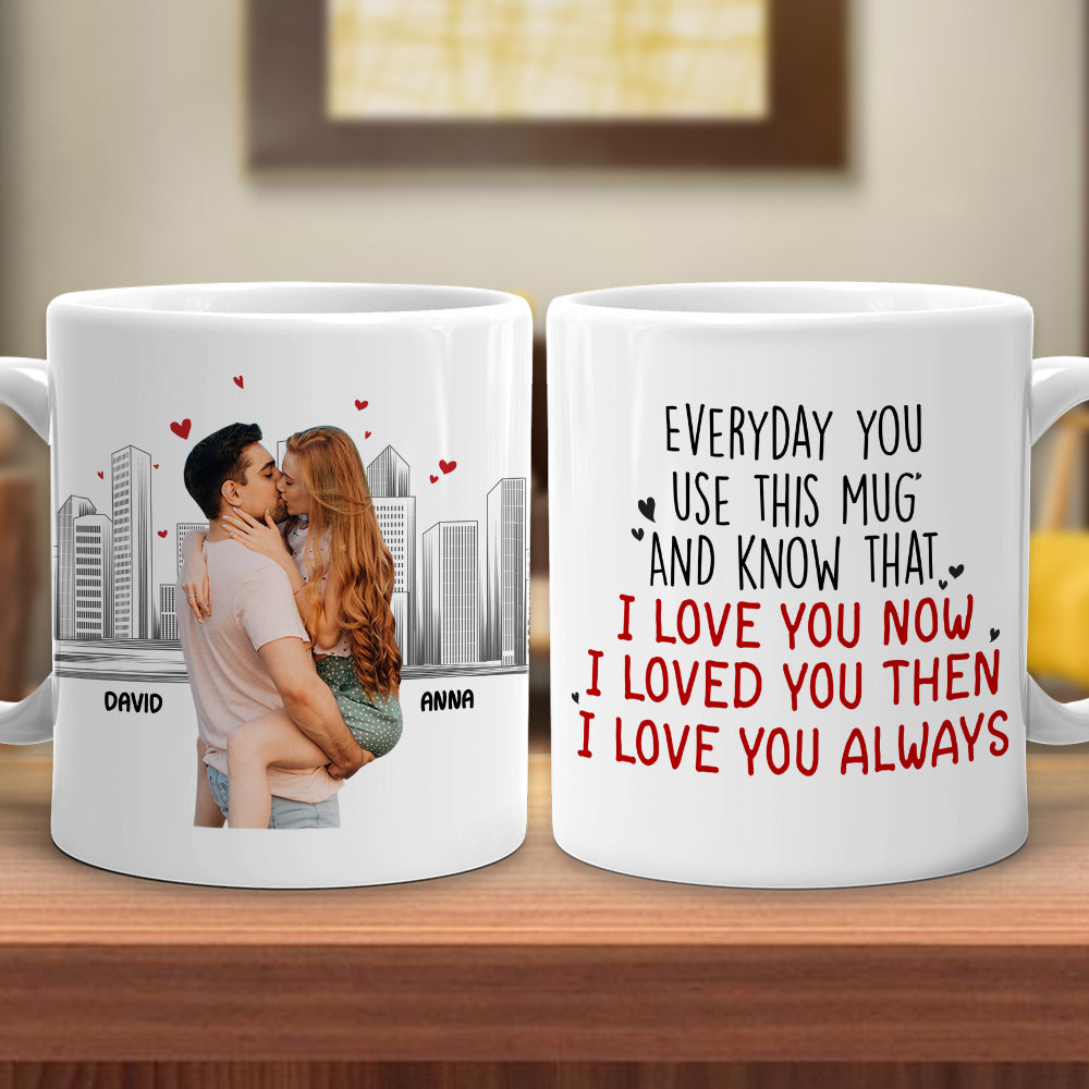 I Love You Forever, Personalized Coffee Mug, Anniversary Couple Gift