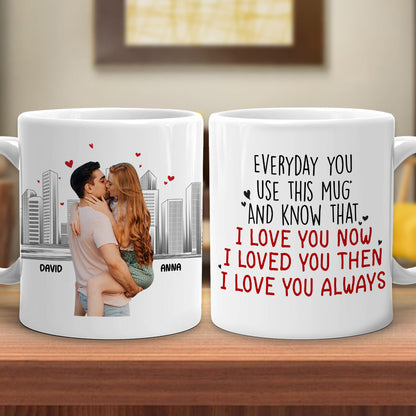 I Love You Forever, Personalized Coffee Mug, Anniversary Couple Gift