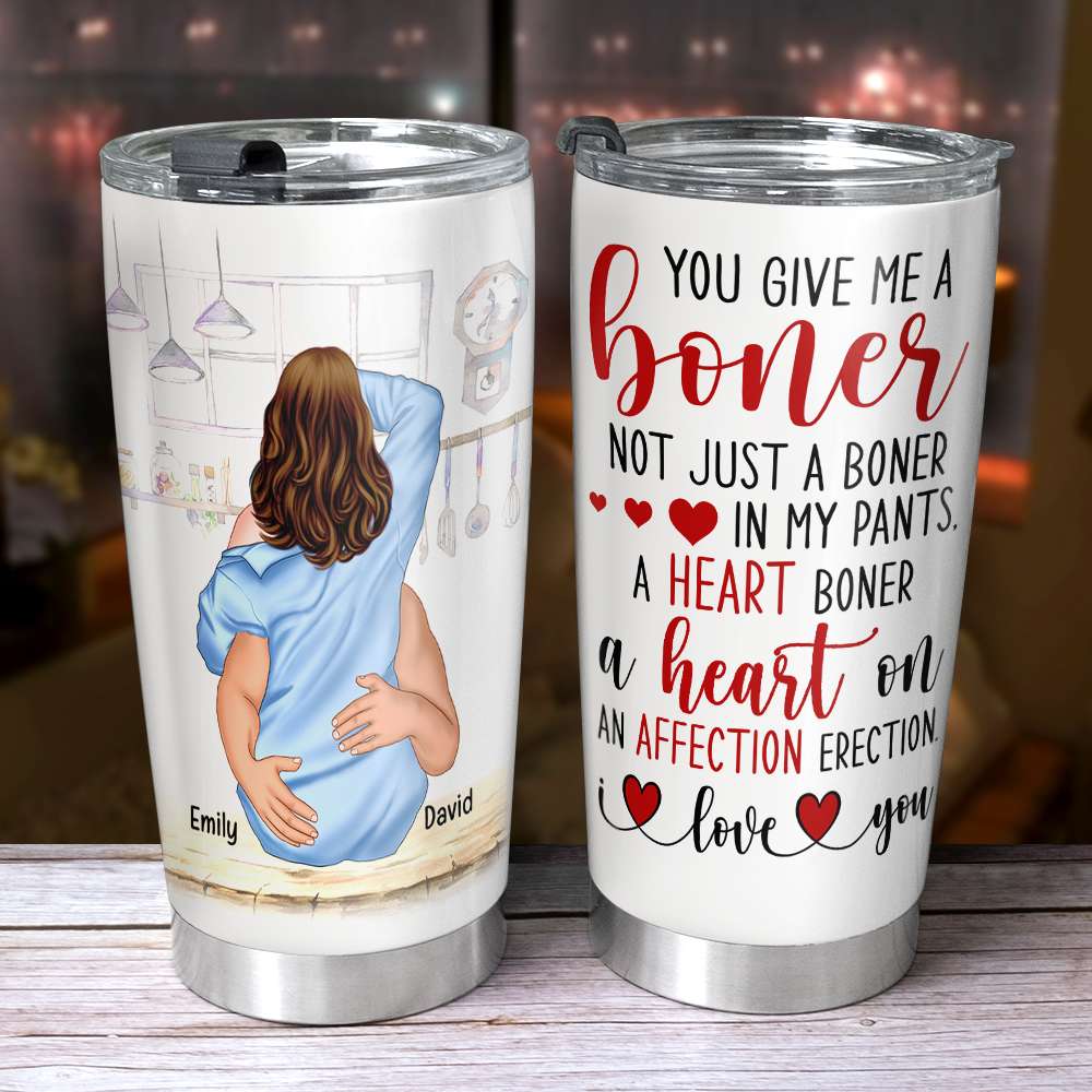 You Give Me A Boner, Couple Make Love White Mug