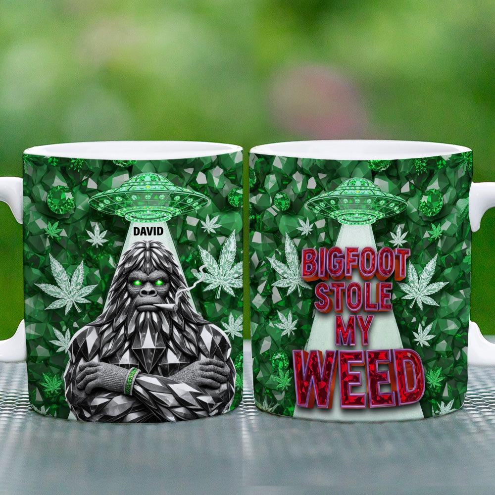 Bigfoot Green Stuff Mug - Personalized Gifts For Smoking Lovers 03tgtn130625