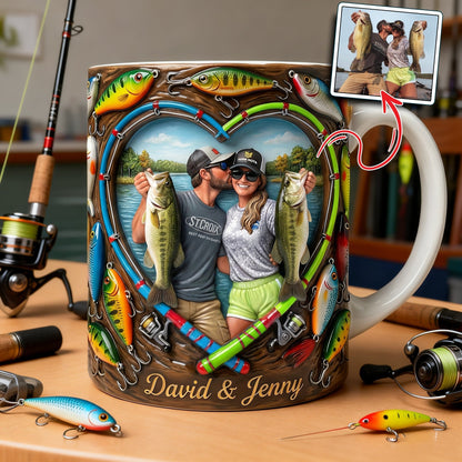 Fishing Couples Coffee Mug - Custom Photo Gifts For Couples 03hulu200126