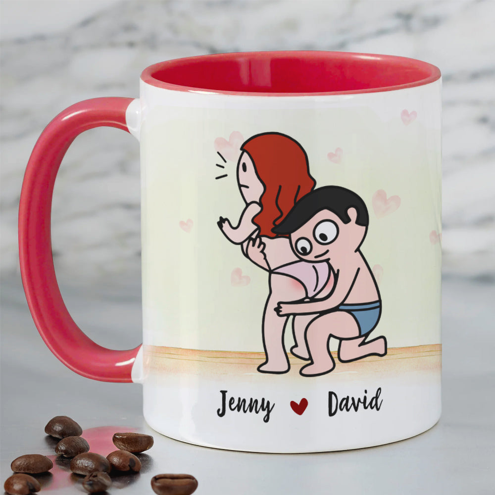 My Wife Is The Most Amazing Mom, Gift For Couple, Personalized Mug, Butt Mug, Mother's Day Gift
