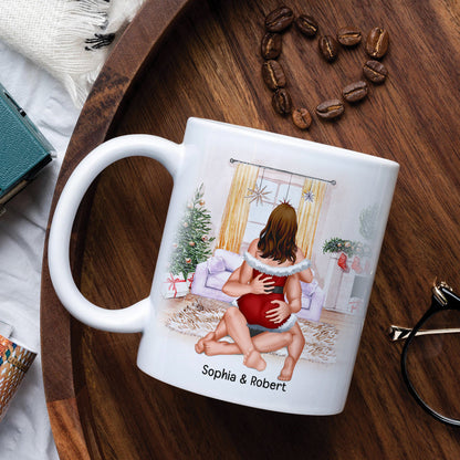You Make Me And My Penis So Happy! Merry Christmas! Personalized Coffee Mug- Gift For Him/ Gift For Her- Christmas Gift- Couple Coffee Mug