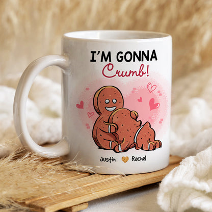 I'm Gonna Crumb, Couple Gift, Personalized Mug, Naughty Gingerbread Couple Mug