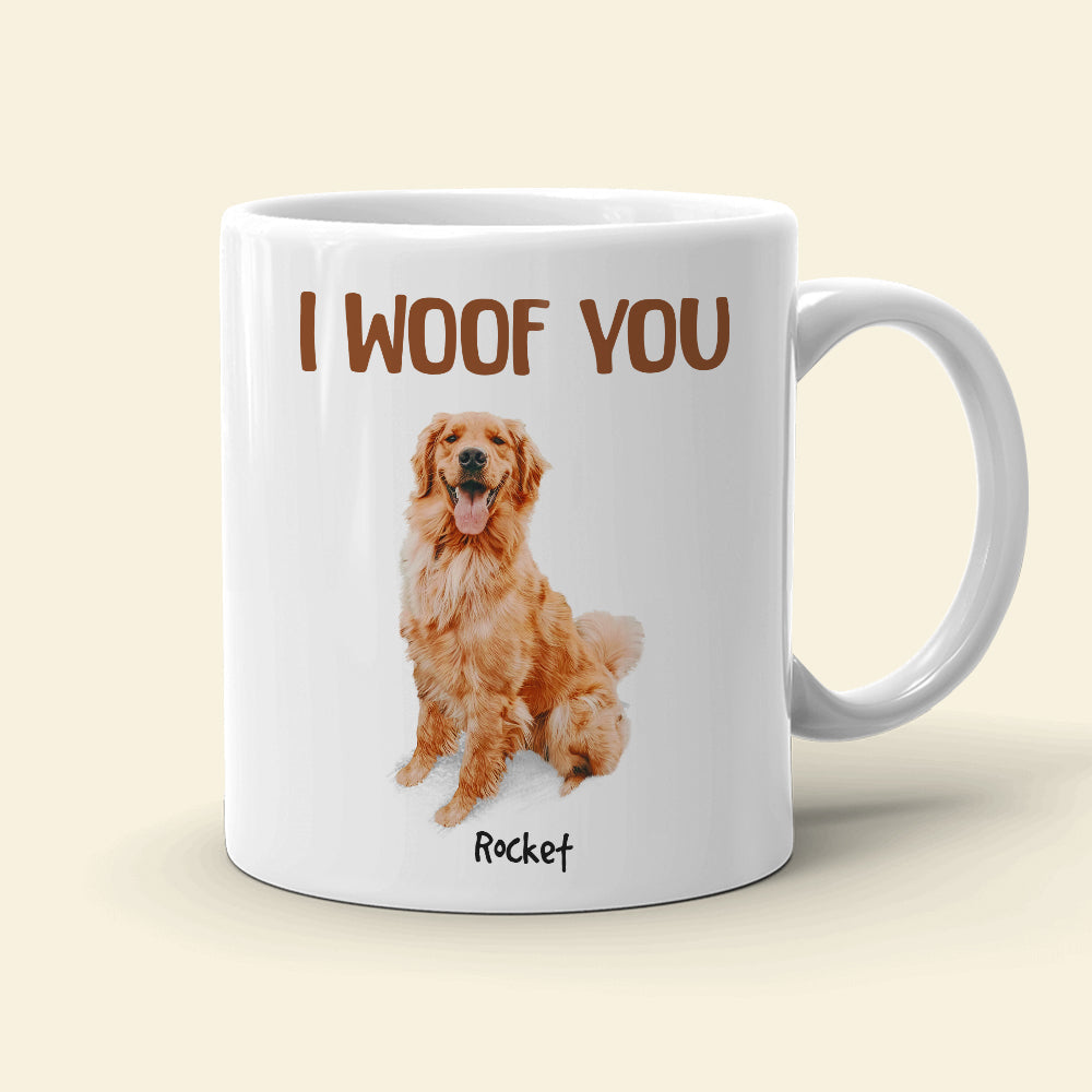 To The Best Dog Dad Custom Photo Personalized Coffee Mug