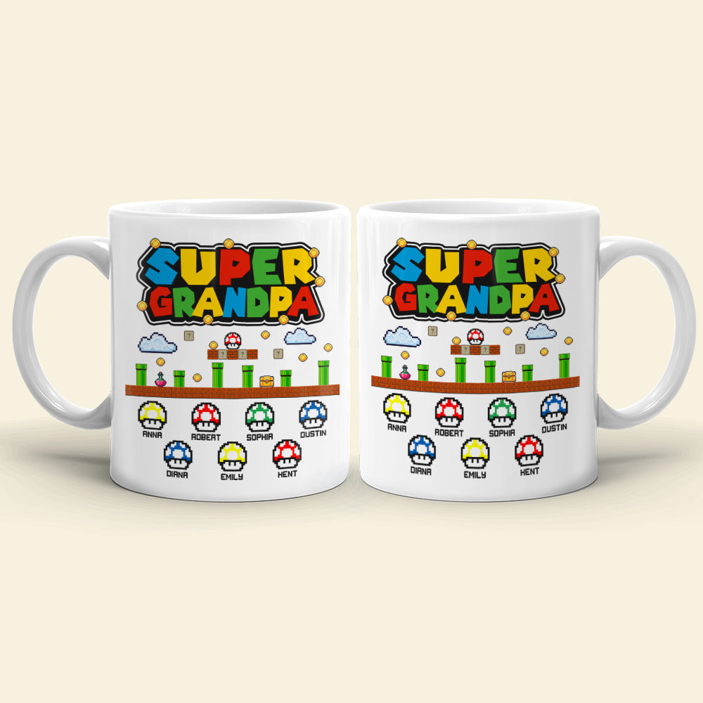 Super Family Personalized White Mug, Family Gift