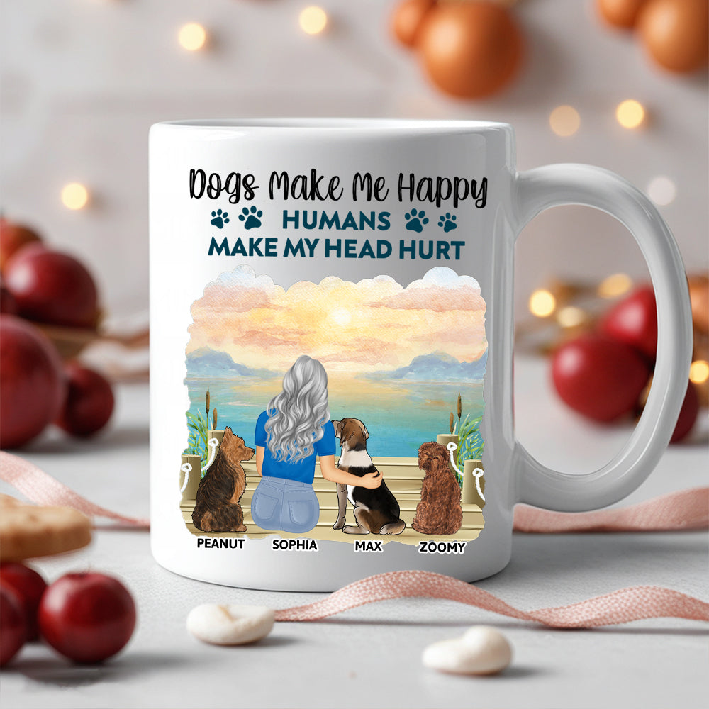 A Girl & Her Dog - A Bond That Can't Be Broken, Custom Ceramic Mug, Perfect Gift for Dog Lovers - Personalized Mug Ideal Gift Choice!