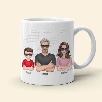 4 Star Review Wonderful Dad-Personalized Coffee Mug- Gift For Dad- Dad Coffee Mug