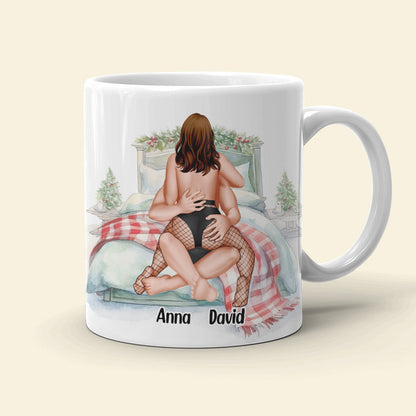 I'm On The Naughty List Personalized Coffee Mug, Couple Gift