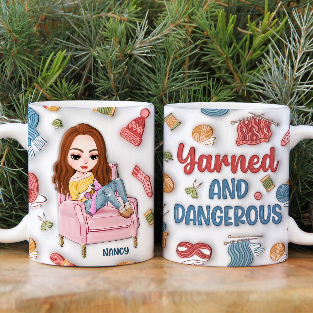 Personalized Gifts For Knitting Girl Mug 02NAPU250724HH