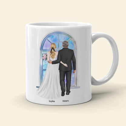 Of All The Walks This Is My Favorite, Personalized Coffee Mug, Dad Escorting Bride, Gift For Dad