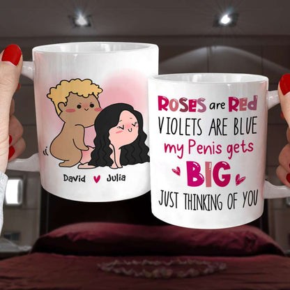 Roses Are Red, Violets Are Blue, Gift For Couple, Personalized Tumbler, Naughty Couple Tumbler, Couple Gift