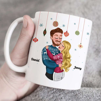 You're My Favorite, Couple Gift, Personalized Coffee Mug, Couple Hugging Mug, Christmas Gift