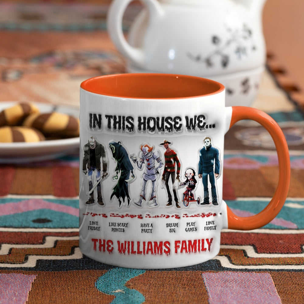 Personalized Gifts For Family Accent Mug, Wizard Family Character 02naqn030824