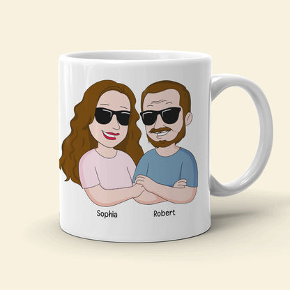 Happy Father's Day I Love You 10ACQN020523 Funny Personalized White Mug Gift for Dad