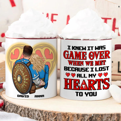 Zelda I Lost All My Hearts To You - Personalized Accent Mug - Gift For Couple, Husband Wife, Anniversary Gift - CL32 NA94