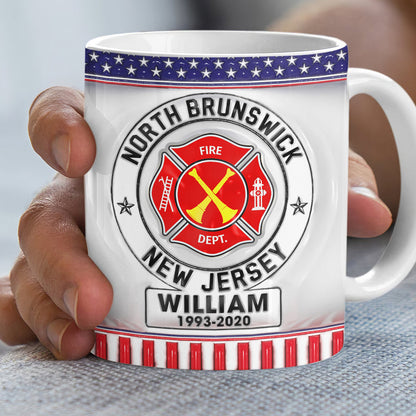 Custom Rank Badge Gifts For Firefighter Mug 03qhqn020824