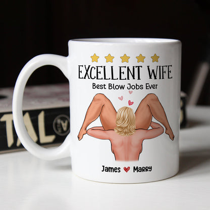 Sizzling Love, You Are Very Excellent, Personalized Coffee Mug For A Sexy Couple, Perfect Gifts for Couples,