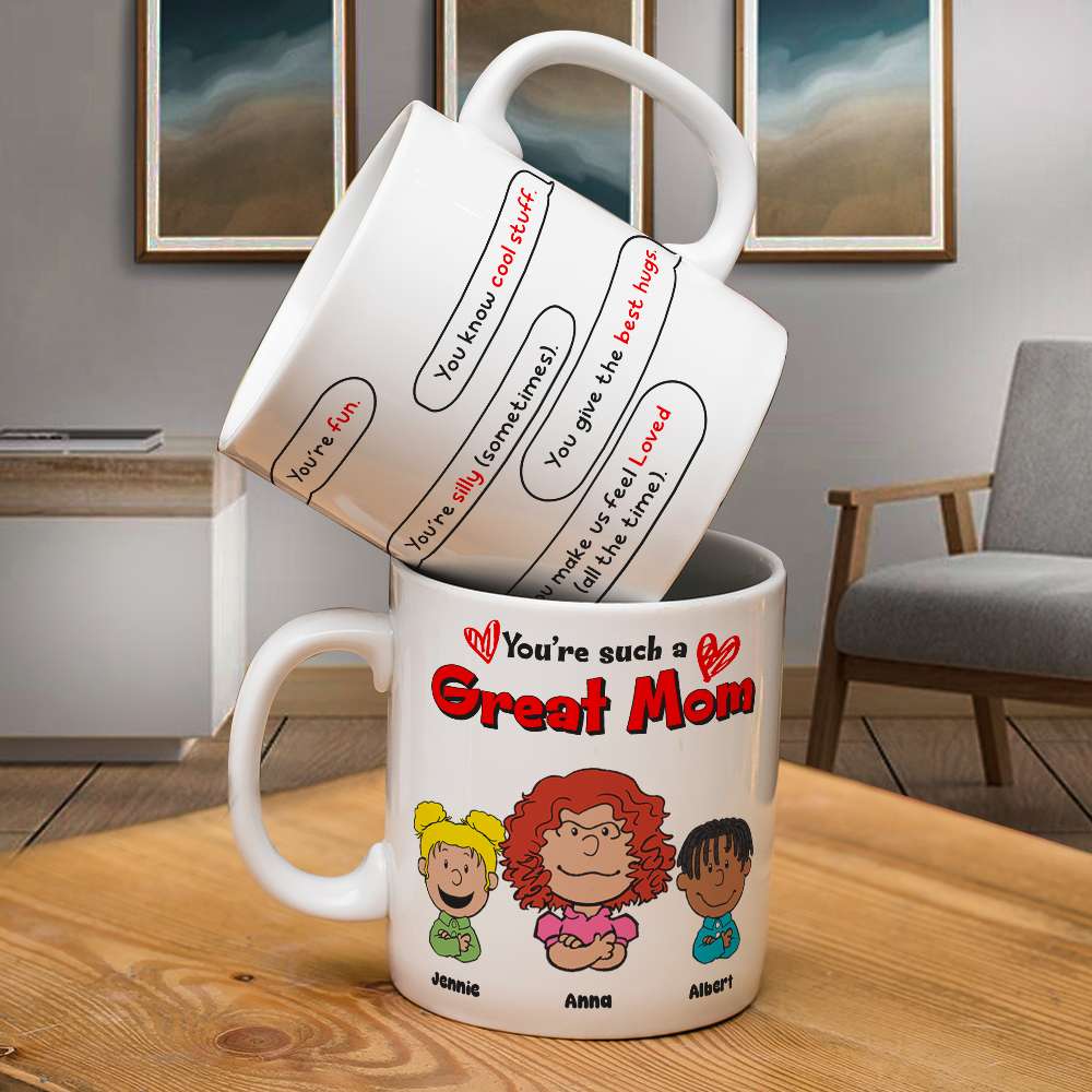 Personalized Gifts For Mom Coffee Mug Mom & Little Ones 03TOLU080125HH