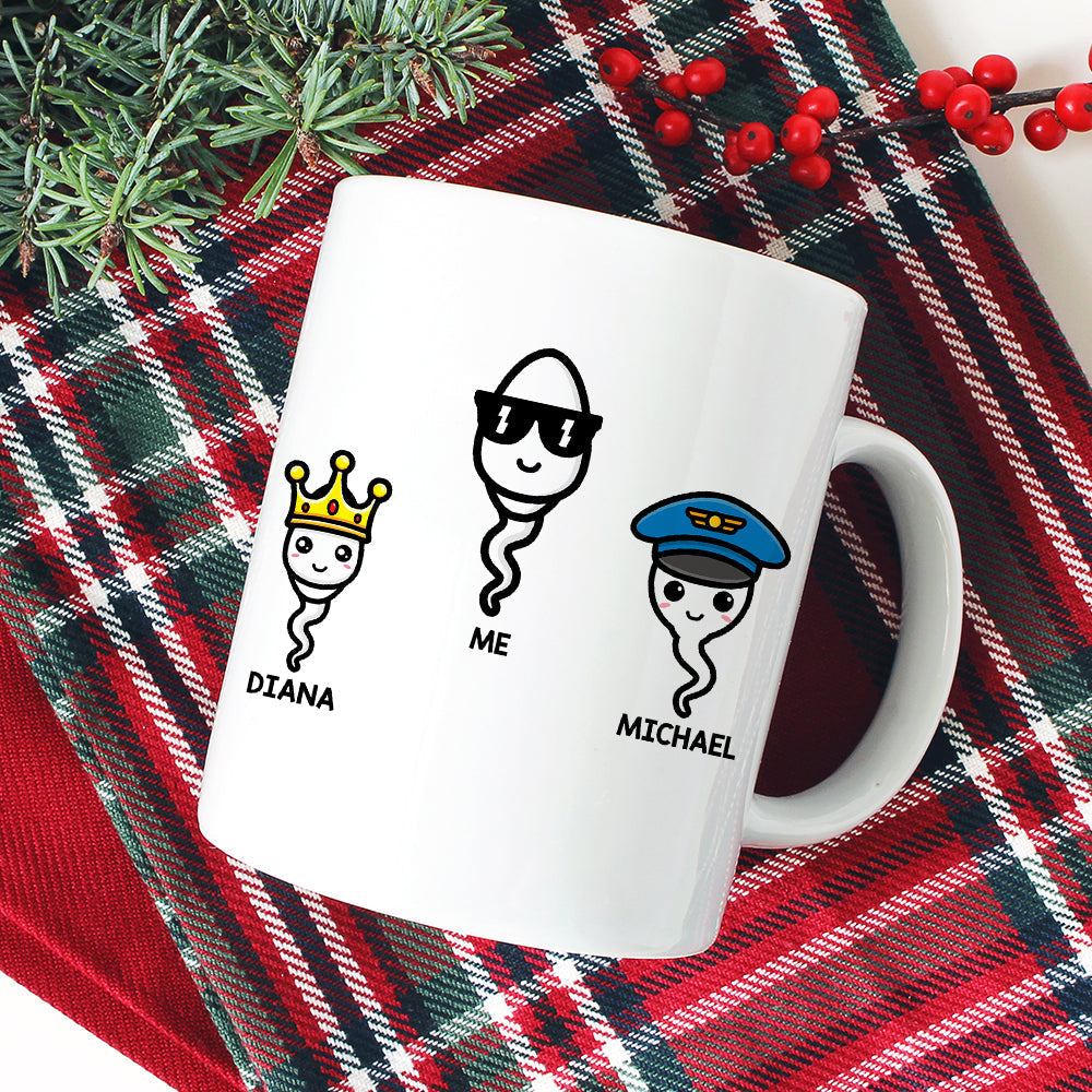 Funny Sperm Mom Personalized Gifts Sorry About Your Other Children White Mug