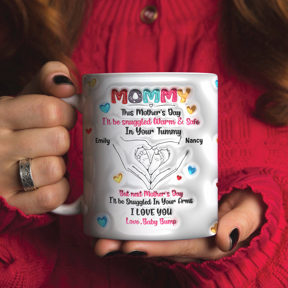 Personalized Gifts For Mom Coffee Mug Love Baby Bump