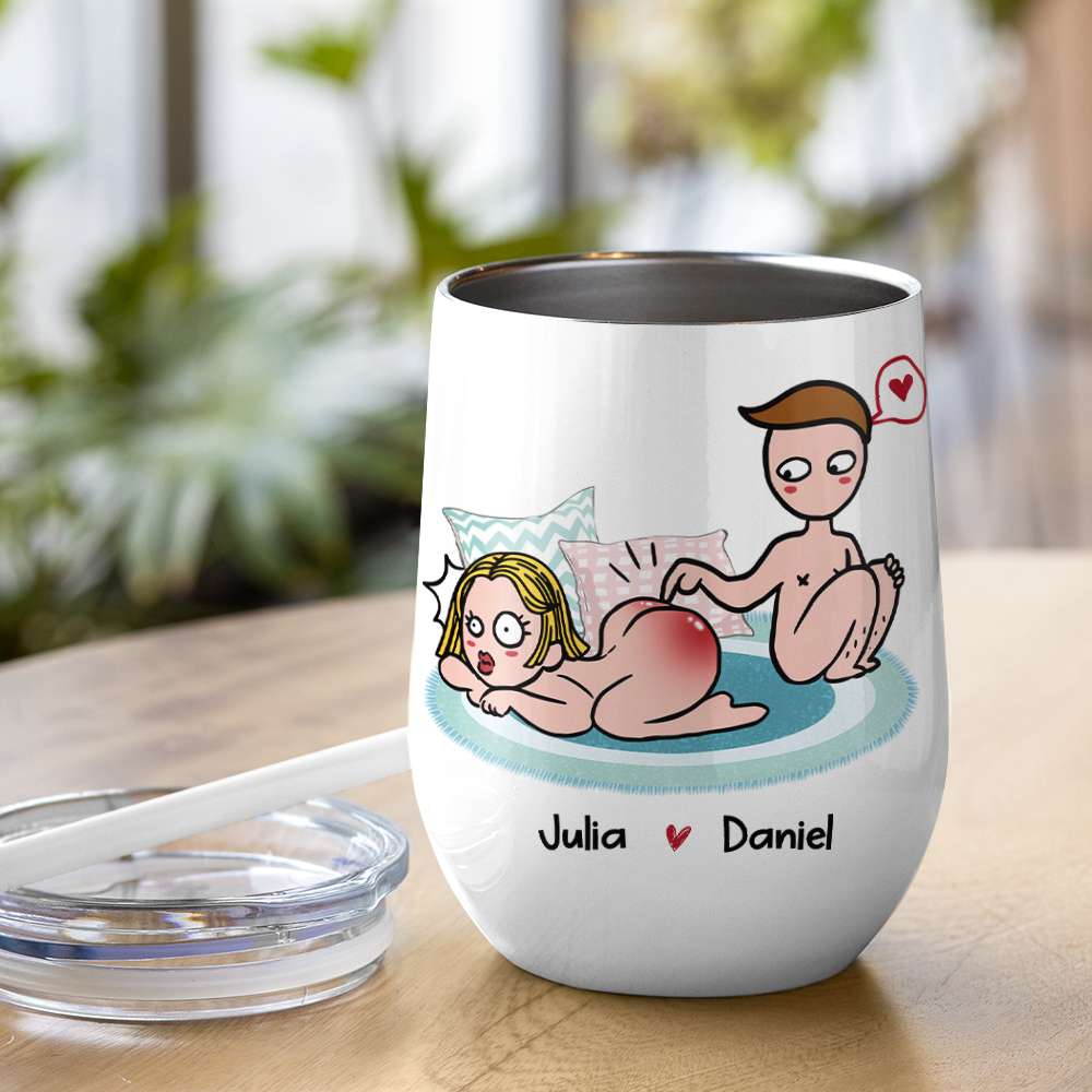 I Only Tolerate You Because Of Your Huge Butt Personalized Mug, Funny Gift For Couple