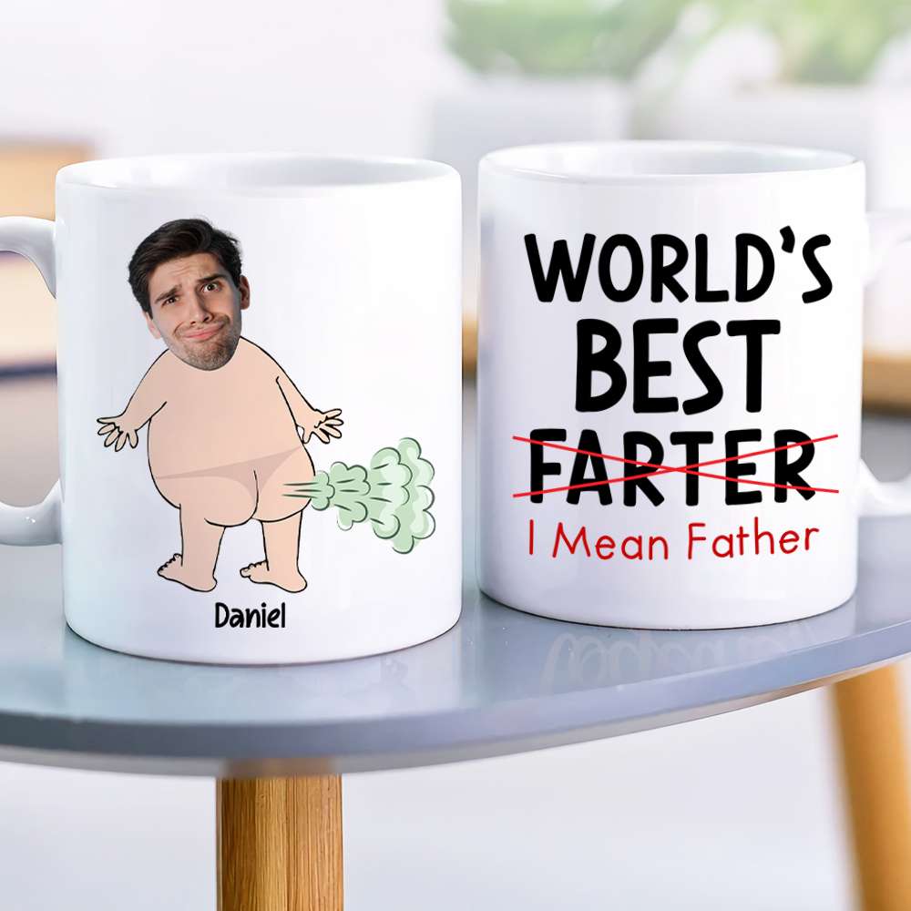 Best Dad, I Mean Father, Personalized Mug, Unique Gifts For Dad, Funny Gifts For Birthday, Custom Image Upload Coffee Mug