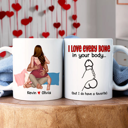 Personalized Gifts For Couple Coffee Mug I Love Every Bone In Your Body