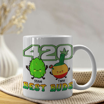 Best Buds- Gift For Friends-Personalized Coffee Mug- Friends Coffee Mug