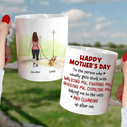 Happy Mother's Day, Gift For Mom, Personalized Mug, Dog Mom Mug, Mother's Day Gift
