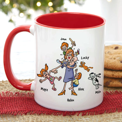 If Evolution Really Works, Gift For Mom, Personalized Mug, Mom And Kids Mug, Mother's Day Gift