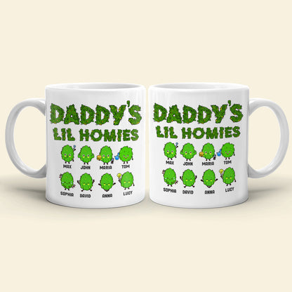 Daddy's Lil Homies Personalized Weed Mug Gift For Dad