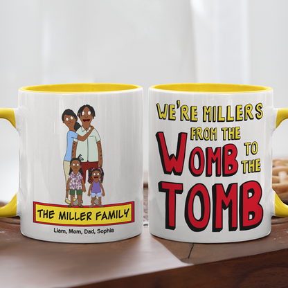 Personalized Gifts For Family Coffee Mug Cartoon Family 02ACPU020225HG