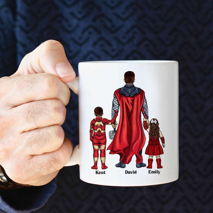 Dad and Kids DR-WHM-03dnqn180323tm Personalized Coffee Mug