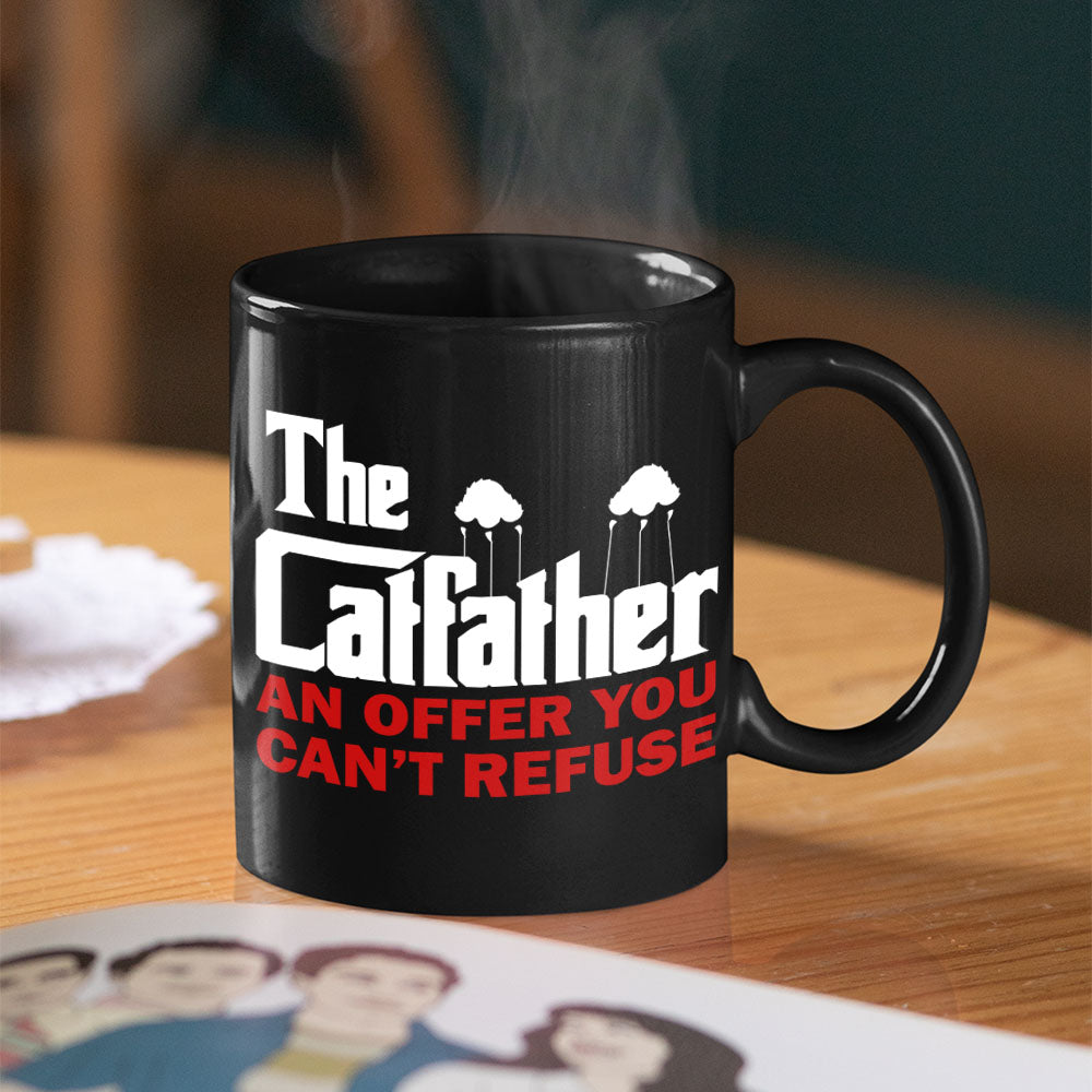 The Cat Father An Offer You Can't Refuse Personalized Coffee Mug 03QHPO270523HA