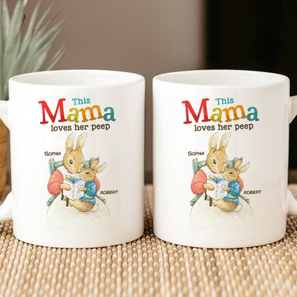 Personalized Gifts For Mom Coffee Mug This Mama Loves Her Peep 03HUDT220224