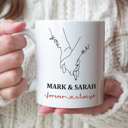 Never Stop Saying I Love You Personalized Couple Mug, Gift For Couple
